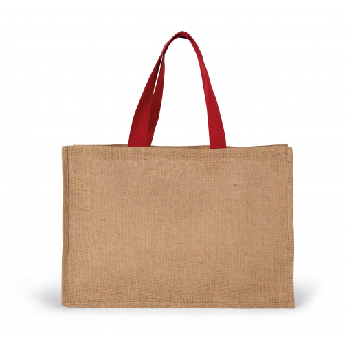 natural / cherry red Bolsa shopper XL