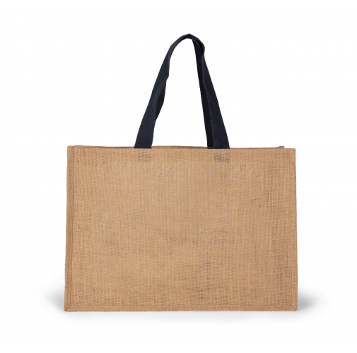 natural / navy Bolsa shopper XL