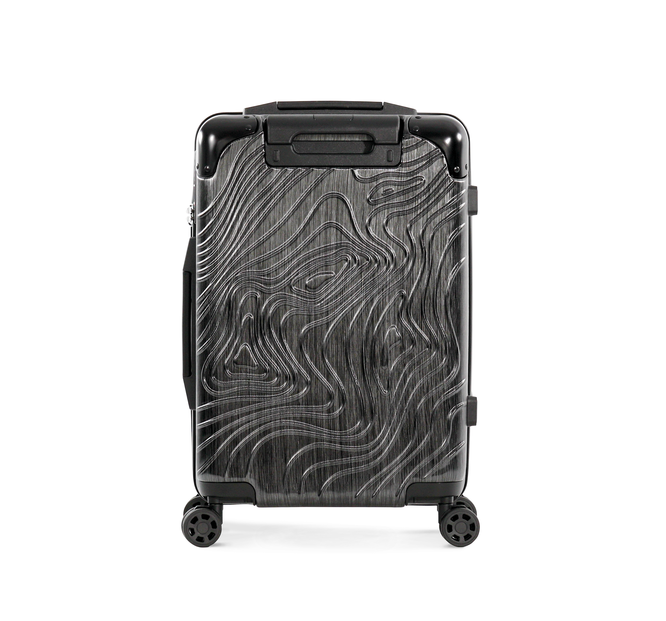 black Trolley de cabina con 4 ruedas multidireccionales