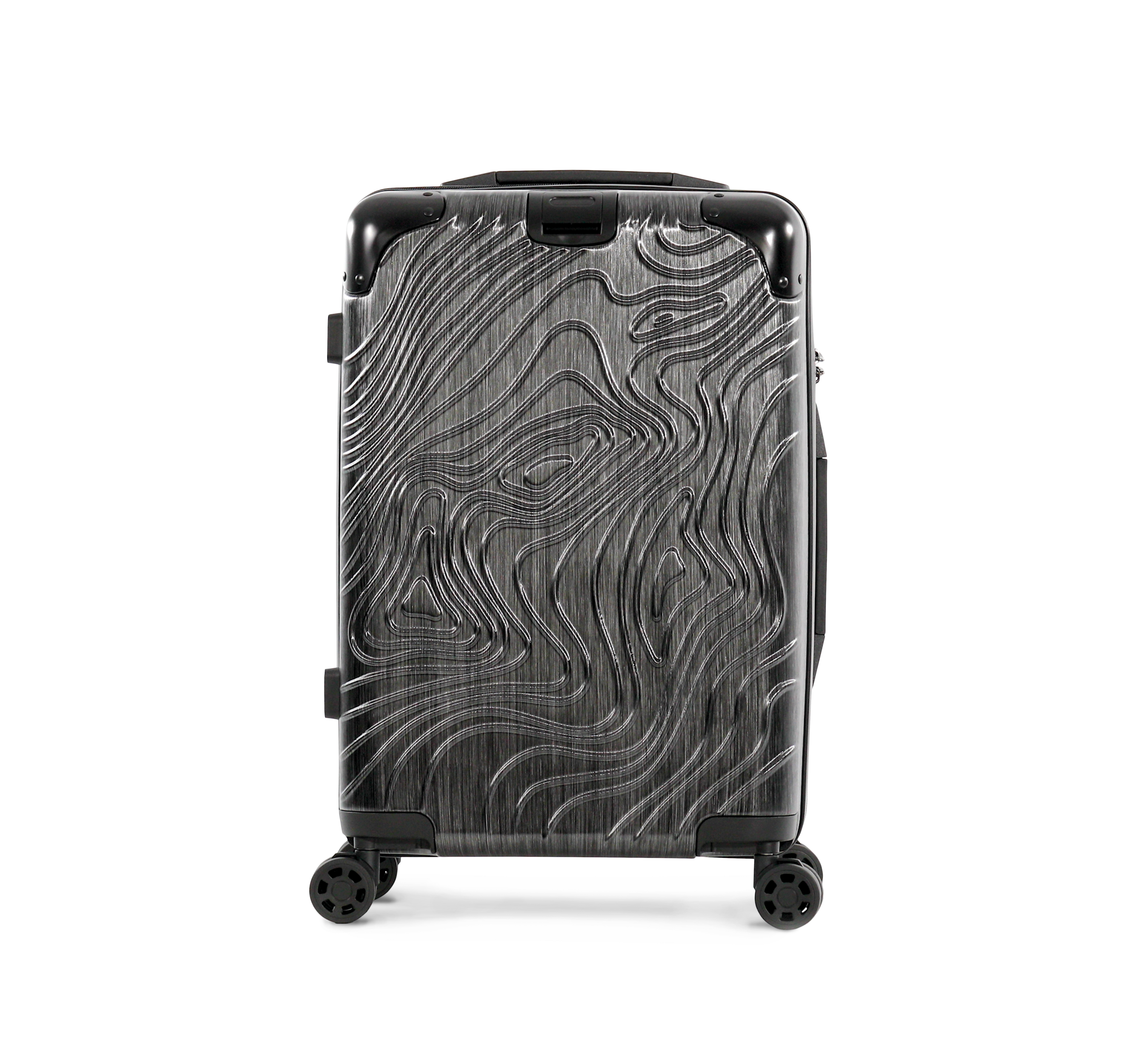 black Trolley de cabina con 4 ruedas multidireccionales