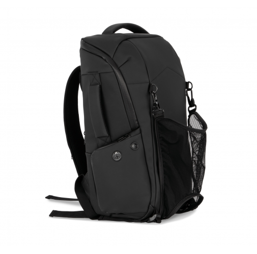 black Mochila antirrobo impermeable con portacasco