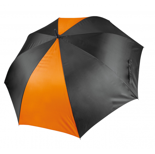 black / orange Paraguas de golf grande