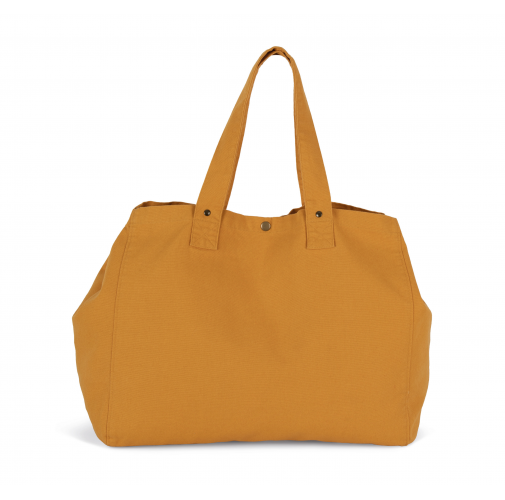 Bolsa shopper de algodón efecto lavado