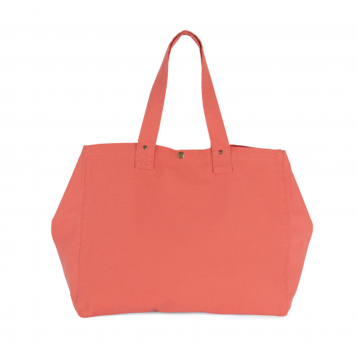 Bolsa shopper de algodón efecto lavado