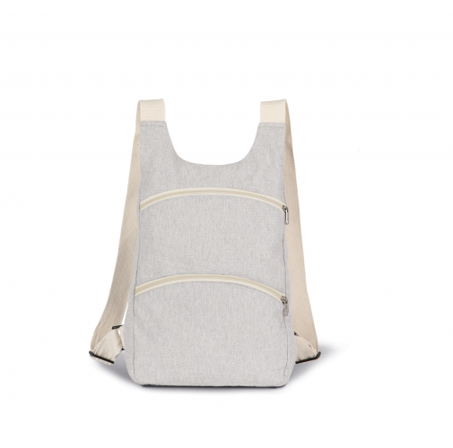 pebble grey / ecume Mochila reciclada con bolsillo trasero