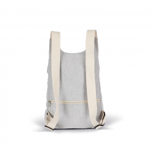 pebble grey / ecume Mochila reciclada con bolsillo trasero