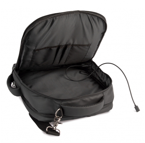 black Mochila business para documentos y portátil/tablet Kialma de K-loop