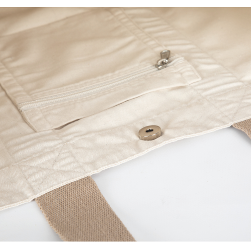 Bolsa shopper reciclada grande con fuelle