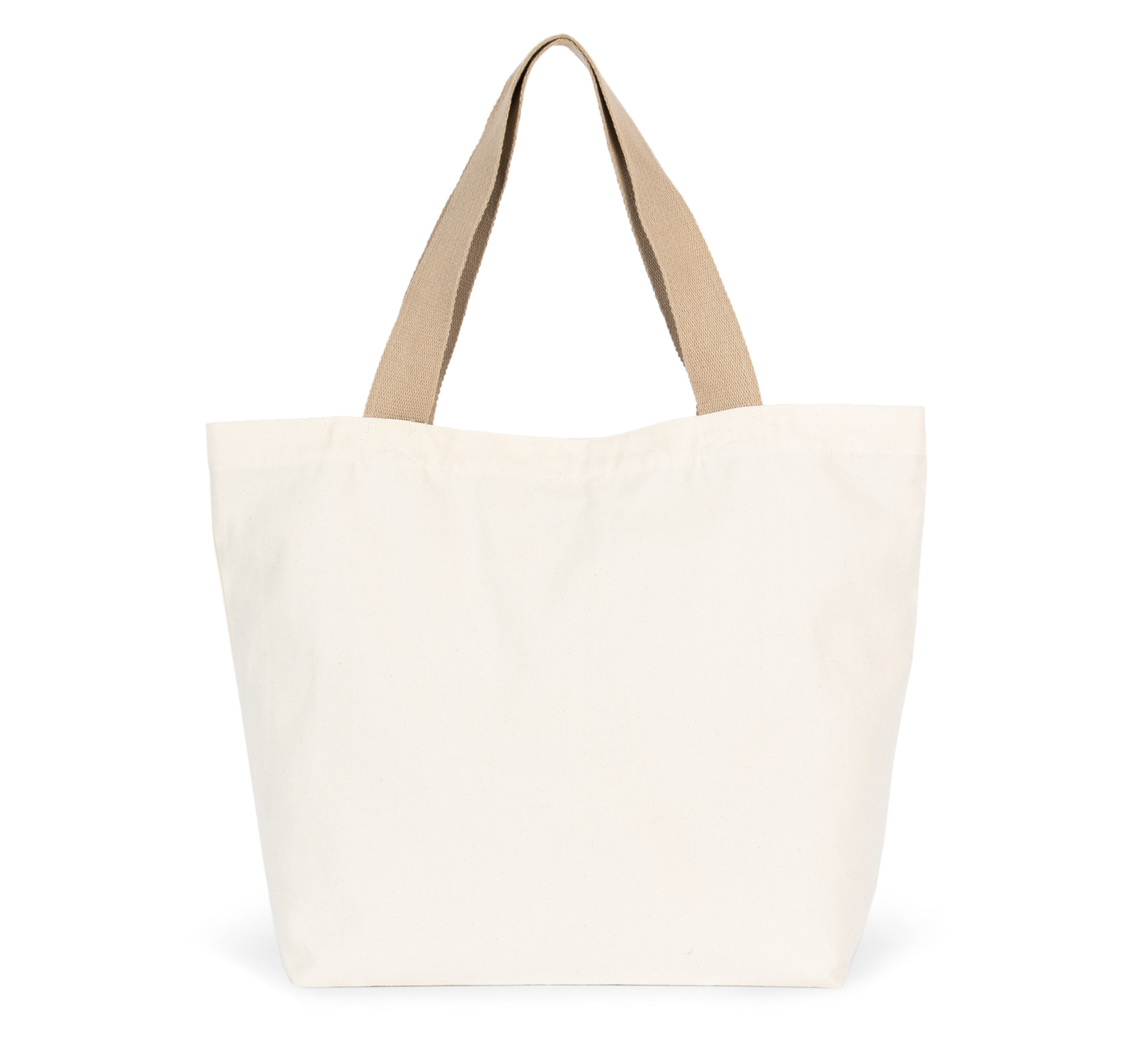 Bolsa shopper reciclada grande con fuelle en el fondo