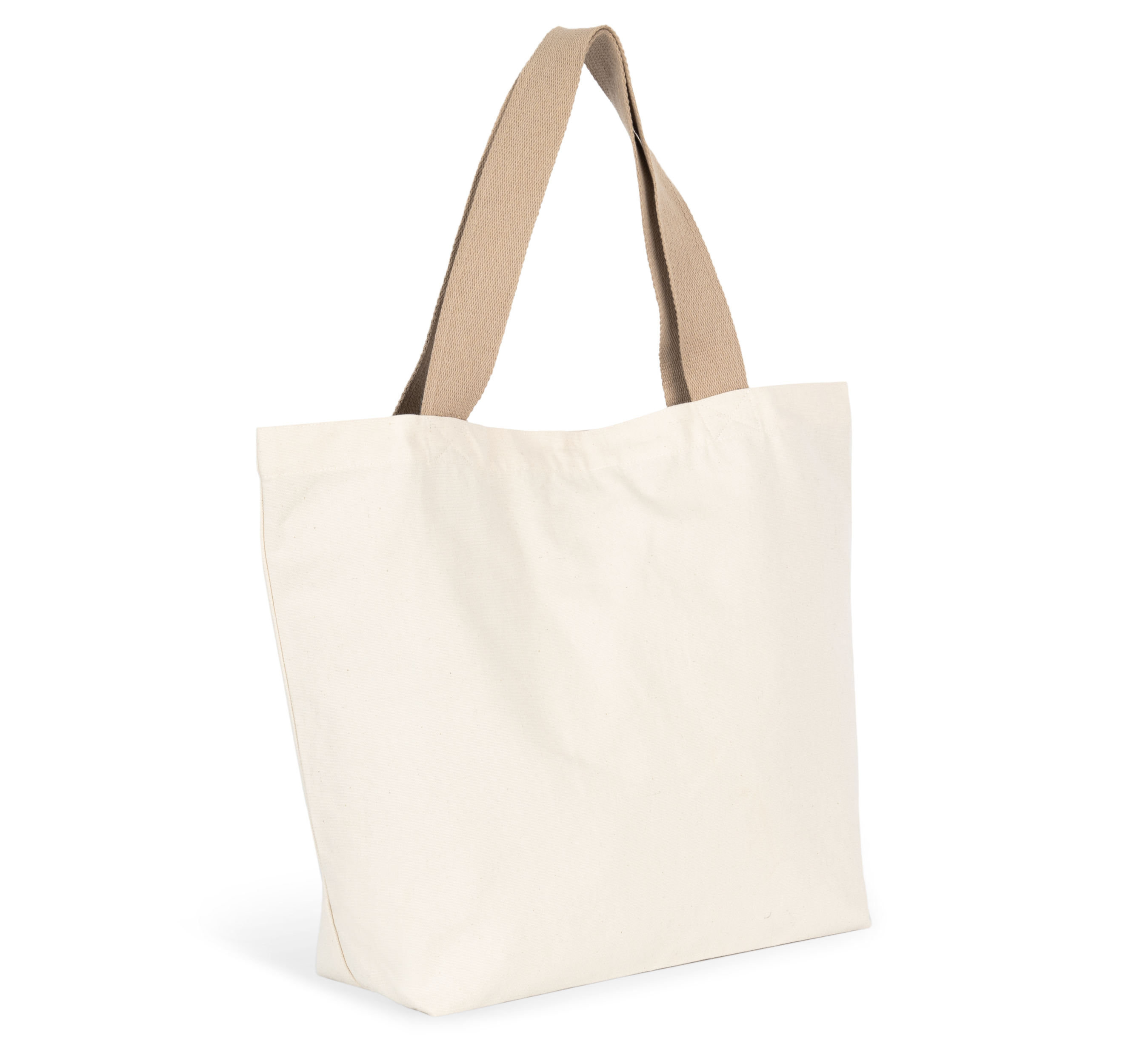 Bolsa shopper reciclada grande con fuelle en el fondo