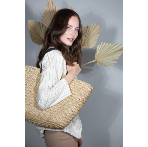Cesta shopper de paja