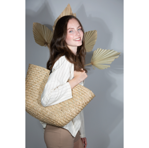 Cesta shopper de paja