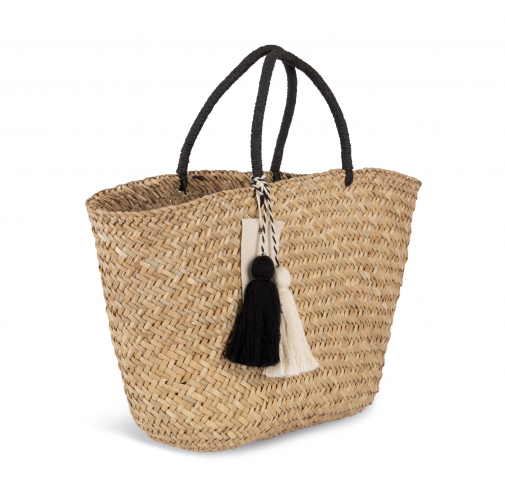 straw Cesta shopper de paja