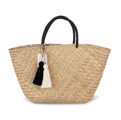 straw Cesta shopper de paja