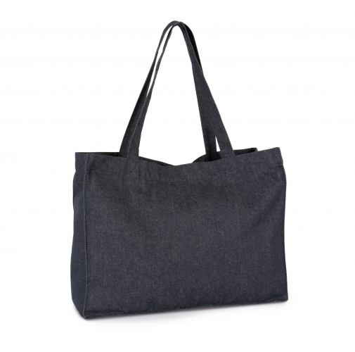 recycled denim Bolsa shopper denim grande