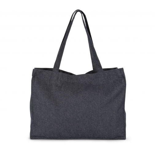 recycled denim Bolsa shopper denim grande