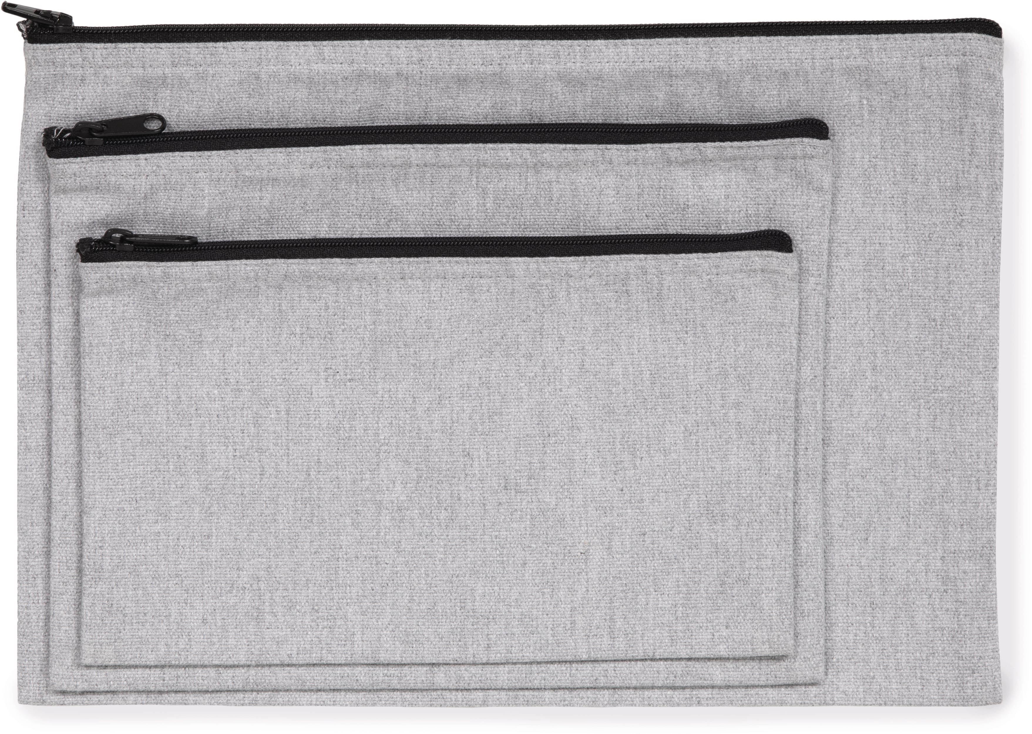 Estuche reciclado con cremallera