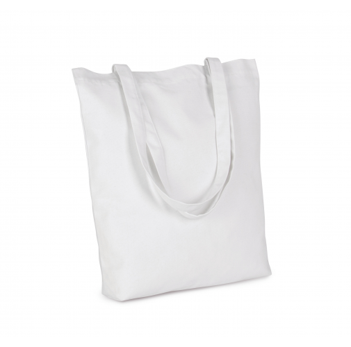 white jhoot Bolsa clásica de algodón reciclado