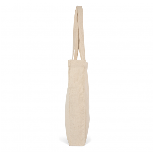 raw natural Bolsa tote K-loop organic