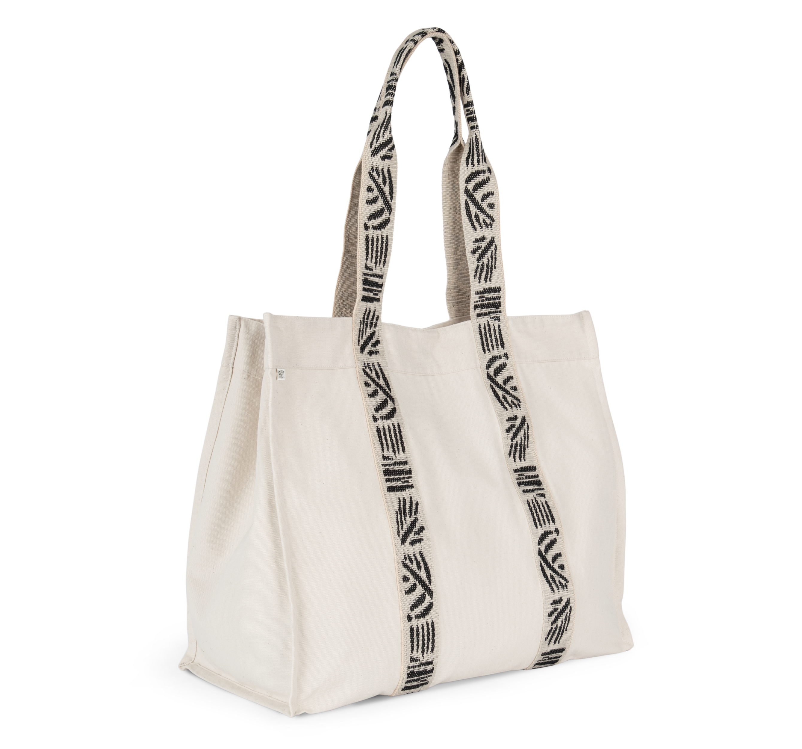 Bolsa shopper de fuelle grande reciclada