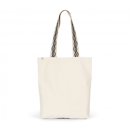 Bolsa shopper reciclada con fondo plano