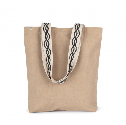 Bolsa shopper reciclada con fondo plano