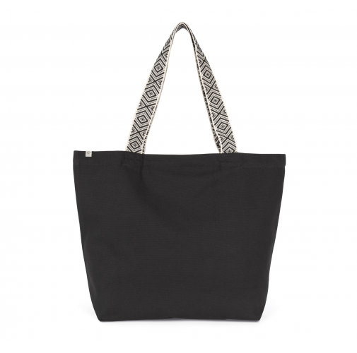 black night / ethnic black Bolsa shopper grande reciclada