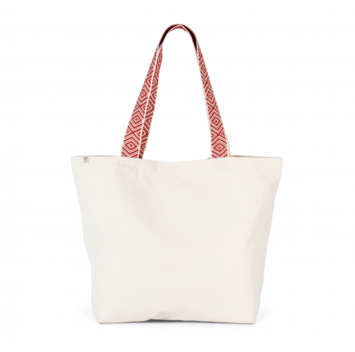 ecume / ethnic red Bolsa shopper grande reciclada
