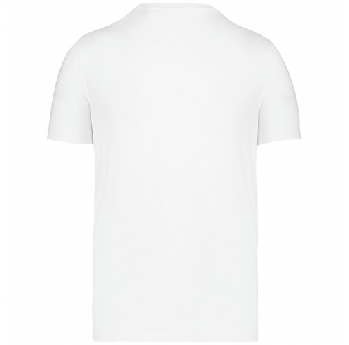 white Camiseta Henley ecorresponsable manga corta