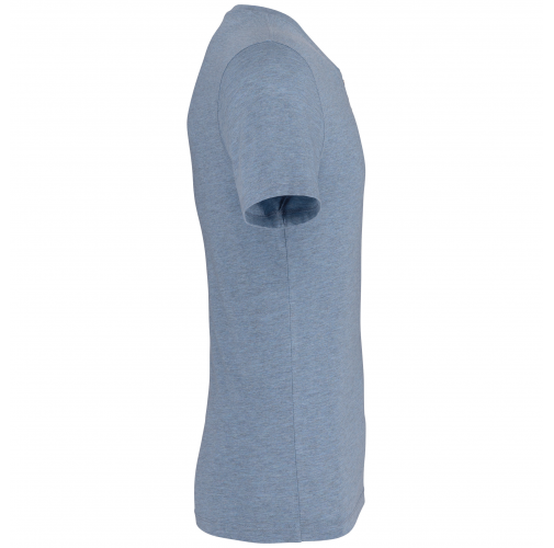 cool blue heather Camiseta Henley ecorresponsable manga corta