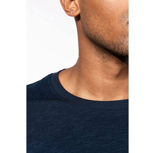 Camiseta Slub ecorresponsable cuello redondo y manga corta