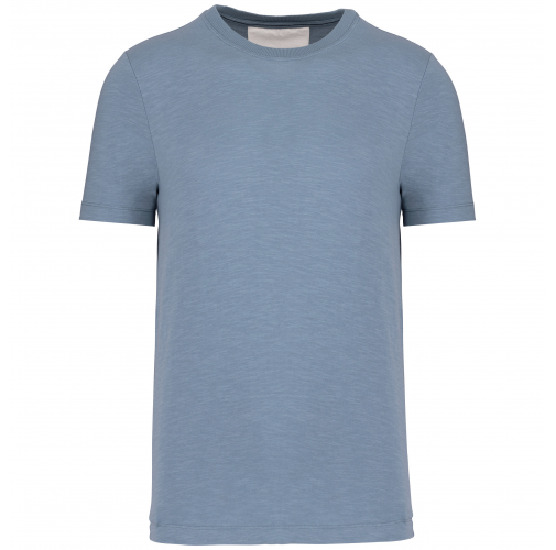 cool blue Camiseta Slub ecorresponsable cuello redondo y manga corta