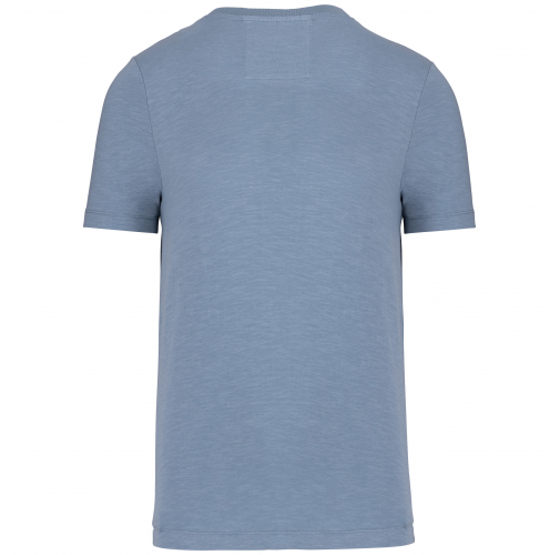 cool blue Camiseta Slub ecorresponsable cuello redondo y manga corta