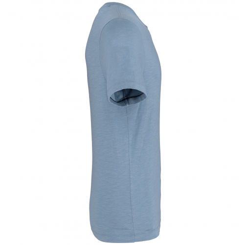 cool blue Camiseta Slub ecorresponsable cuello redondo y manga corta
