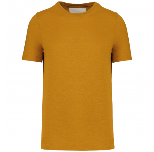 curcuma Camiseta Slub ecorresponsable cuello redondo y manga corta