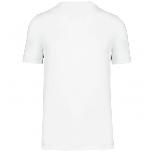 white Camiseta Slub ecorresponsable cuello redondo y manga corta