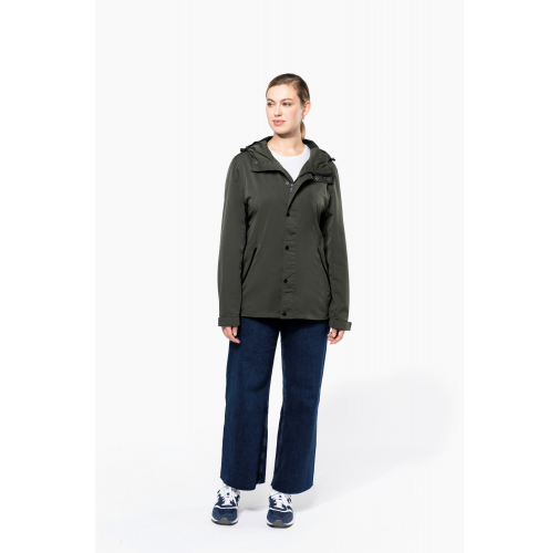 Chaqueta ecorresponsable con capucha unisex