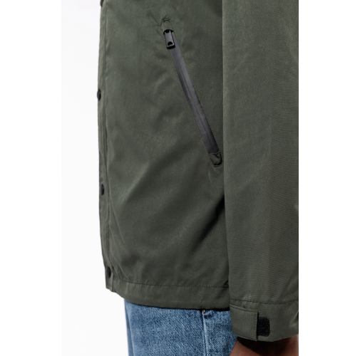 Chaqueta ecorresponsable con capucha unisex