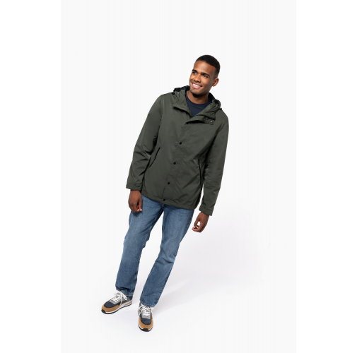 Chaqueta ecorresponsable con capucha unisex