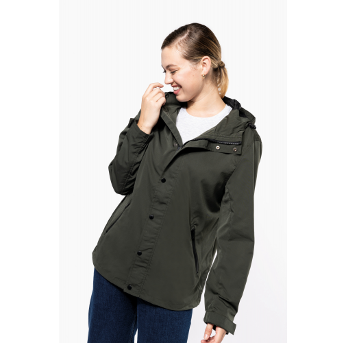 Chaqueta ecorresponsable con capucha unisex