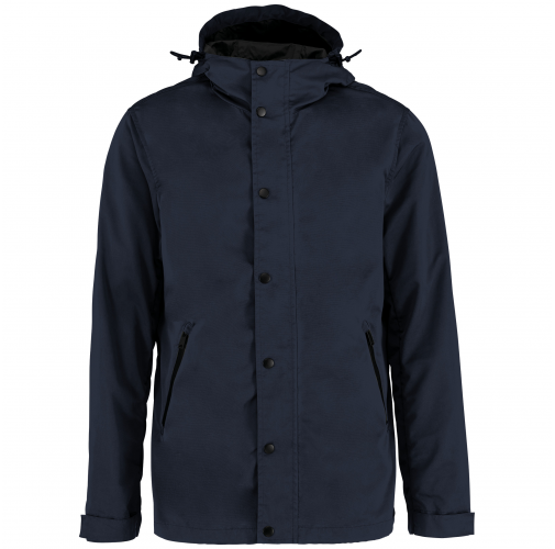 navy blue Chaqueta ecorresponsable con capucha unisex