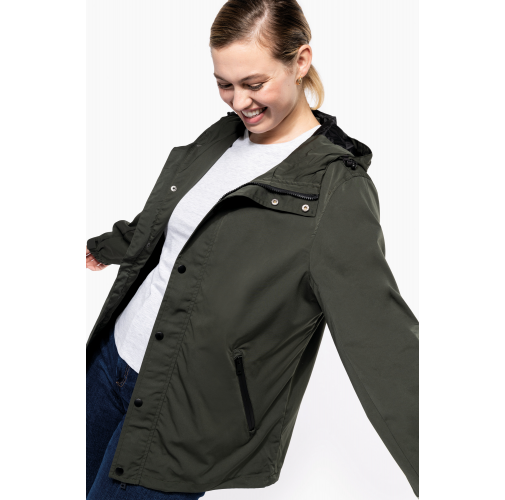 Chaqueta ecorresponsable con capucha unisex