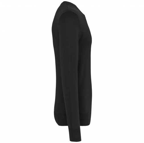 black Jersey cuello redondo hombre