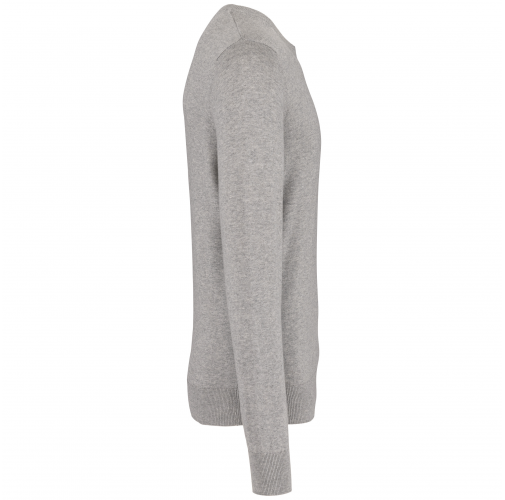 moon grey heather Jersey cuello redondo hombre