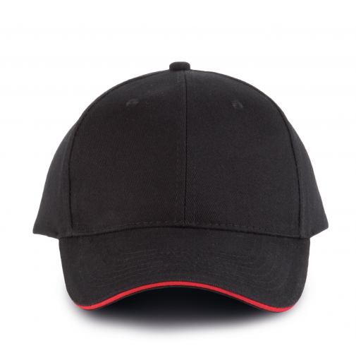black / red ORLANDO - Gorra 6 paneles