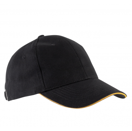 black / yellow ORLANDO - Gorra 6 paneles