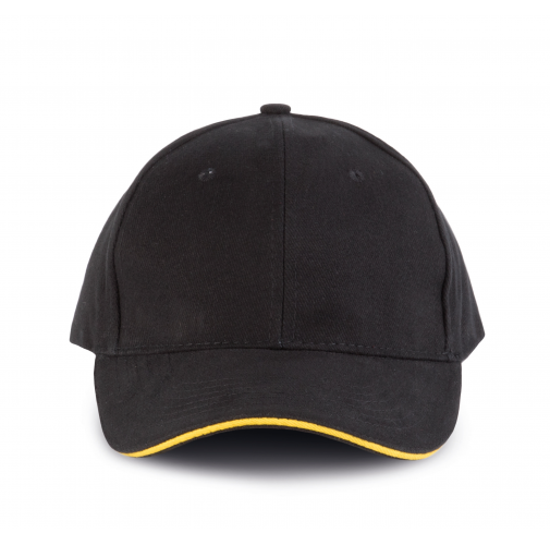 black / yellow ORLANDO - Gorra 6 paneles