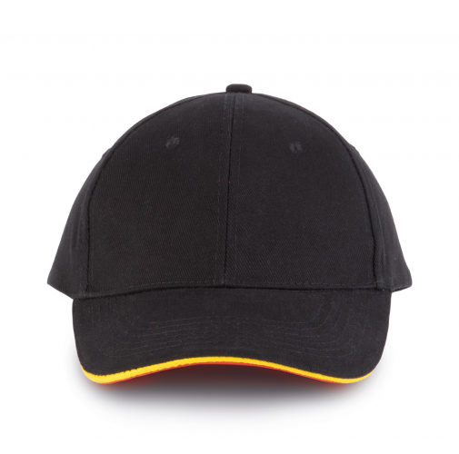 black / yellow / red ORLANDO - Gorra 6 paneles