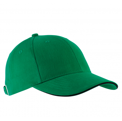kelly green / black ORLANDO - Gorra 6 paneles