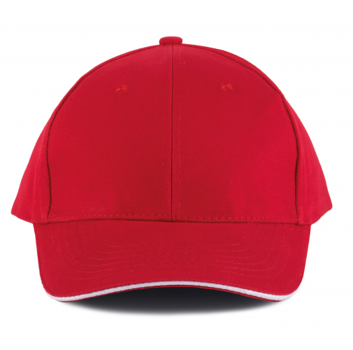 red / white ORLANDO - Gorra 6 paneles